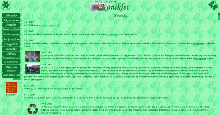 Web ZO SOP Koniklec